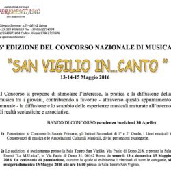 Concorso Nazionale di Musica "San Vigilio In...Canto 2016"