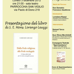 Presentazione libro Mons. Lorenzo Leuzzi