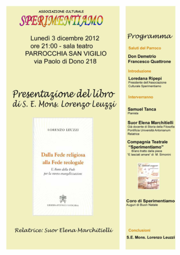 Presentazione libro Mons. Lorenzo Leuzzi