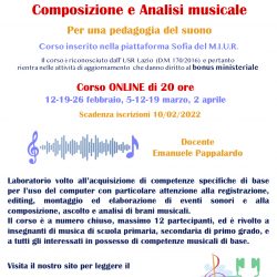 Laboratorio di informatica, composizione e analisi musicale